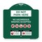 Signmission Do Not Park Here No Hazardous Waste Accepted, Green & White Aluminum Sign, 18" H, GW-1818-24147 A-DES-GW-1818-24147 - alternate 1